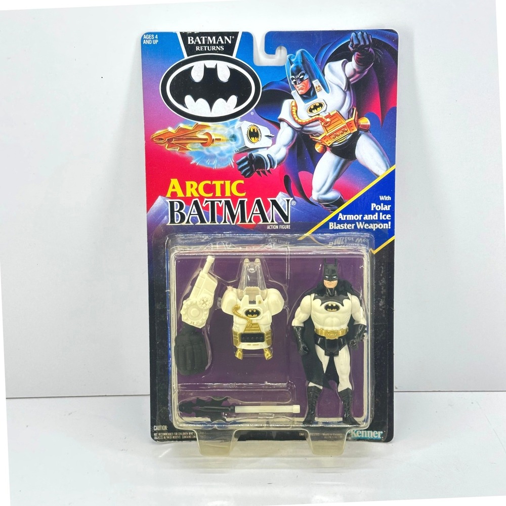 Vintage Batman Returns Arctic Batman Action Figure Kenner Toy SEALED NEW MOC